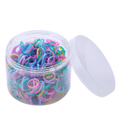 

500pcs Colorful Rubber Band Ponytail Holder Kids Girl for Hair Styling Ties