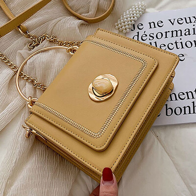

Net red female summer 2019 new Korean portable small square bag ins Joker chain diagonal bag