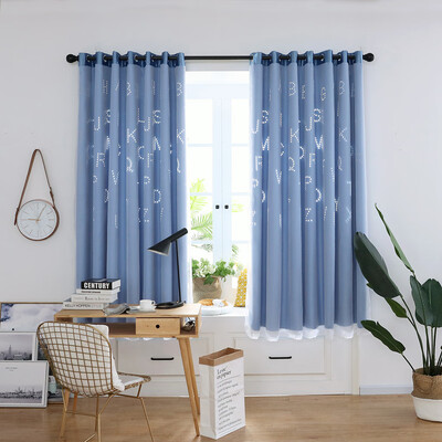 

Toponeto 1 PCS Letter Tulle Door Window Curtain Drape Panel Sheer Scarf Valances