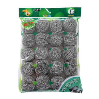 

B0812-20 Kitchenware Scouring Pad Household Stainless Steel Wool Kitchen Supplies Pot Scrubber Kitchen Cleaner Pan Scourer a Pack