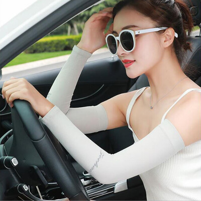 

haolebao Unisex Sun protection Sleeve Spring&summer Long section Isolation Exposure Driving gloves Riding arm sets Sports jacket Travel sleeves Gray