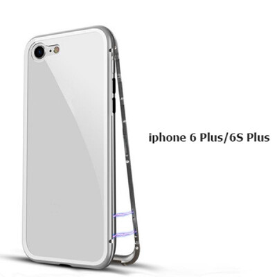 

Magneto Magnetic Adsorption Case Clear Tempered Glass Red Clear i-phone XR