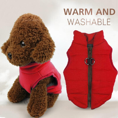 

Dog Autumn&winter Cotton Vest Pet Coat Dog Jacket Winter Dog Pet Jacket Vest Warm Pet Outfit Clothes Cozy Design Puppy Warm Vest