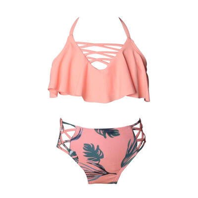 

Cute Sexy Bikini Set Mother Daughter Bandage Family Match Clothing Swimsuit