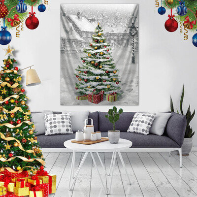 

Siaonvr Santa Claus Tapestry Christmas Gift Blanket Wall Hanging Wall Decoration 29x37In