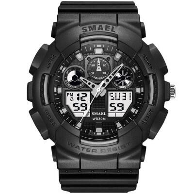 

SMAEL Fashion Watch Men Waterproof LED Sports Military Watch Shock Resistant Mens Analog Quartz Digital Watch