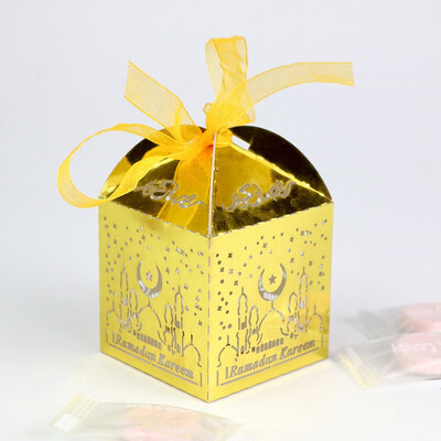 

FUNNYBUNNY Eid Mubarak Candy Box Christmas Tree Decorations Gift Boxes for Wedding Party Favors Christmas Gift Box