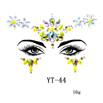 

Temporary Rhinestone Glitter Tattoo Stickers Face Jewels Gems Festival Party Makeup Body Jewels Flash Fake Temporary Tattoos