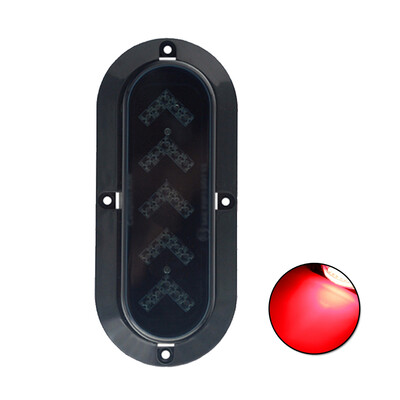 

6 LED Oval Taillights With Arrow Steering Truck Trailer Light Lamp Side 12V DC