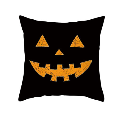 

Siaonvr Halloween Ghost Witch Pumpkin Throw Pillow Case Magical Cat Cushion Cover Decor