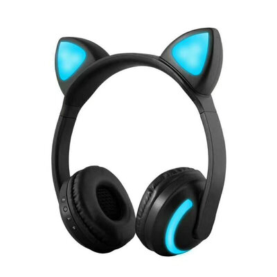 

ZW-19 Wireless Bluetooth Headset Glowing Earphones Stereo Music Hands-free wMic Colorful Headphones w Adjustable Headband for De