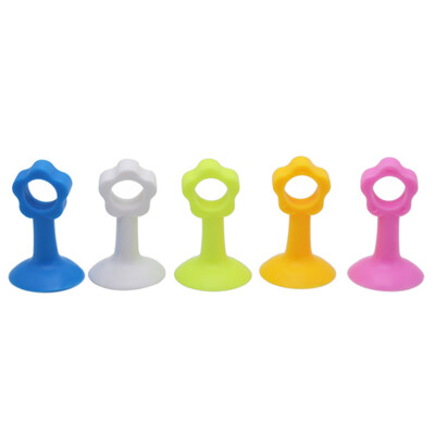 

5PCS Random Color Self Adhesive Silicone Door Handle Knob Crash Pad Wall Protectors Anti Collision Guard Door Stopper