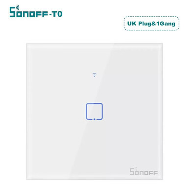 

SONOFF WIFI Wall Switch 123 Gang TX Series Intelligent Wall Touching Light Switch For Intelligent Home T0 EUUK AC100-240V