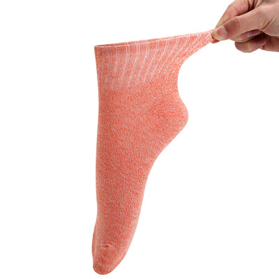 

3 Pairs of Mixed Color Women Cotton Socks Pure Color Breathable Comfortable Socks with One Size