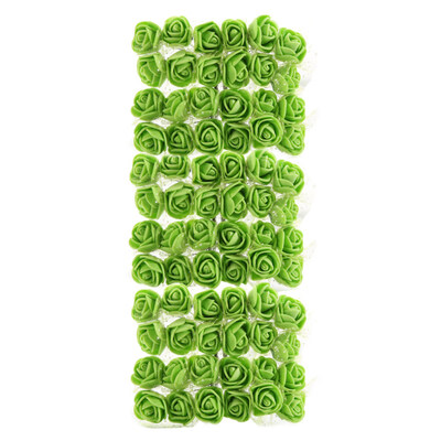 

72Pcs Colorfast Foam Roses Artificial Flower Head Wedding Bride Party Home Decor