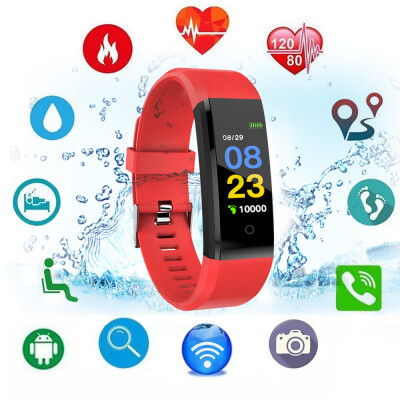 

115PLUS Color Smart Band Bracelet Sport Fitness Tracker 096in TFT Display Heart Rate Sleep Monitor Call Reminder Pedometer Wristb