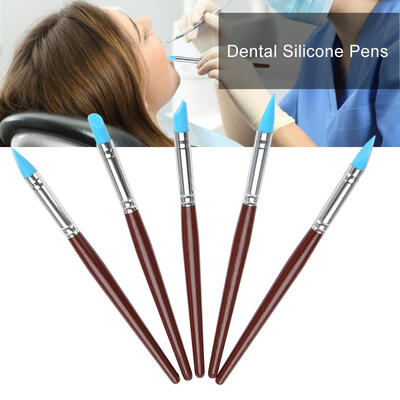 

Greensen 5pcs Dental Silicone Pen Tooth Adhesive Forming Sculpture Carving Tools Porcelain Teeth Silicone Pen Teeth Silicone Pen
