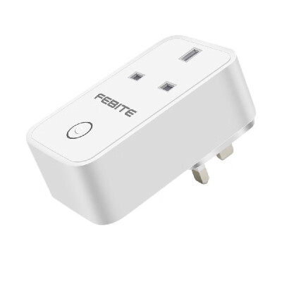 

FEBITE FBK1 10A WiFi Smart Socket UK Plug Support Smartphone Remote Control & Timing Switch Works with Amazon Alexa & Google Home