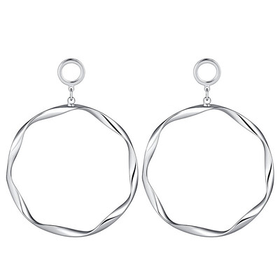 

Big ring earrings thread exaggerated ear ring irregular earrings big circle earrings