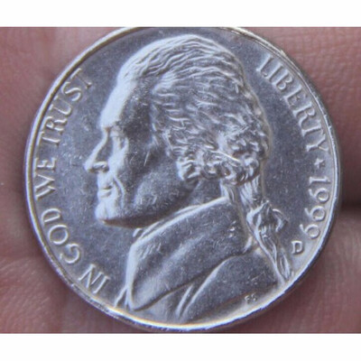 

215mm Jefferson nickel 5 Cents Coin 1938-2004 Nickel United States Of America Used Condition