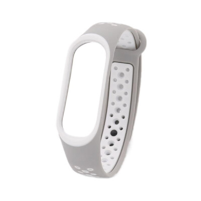 

Replacement Wrist Strap for Xiao-Mi Band 34 Universal Silicone Duotone Wrist Straps BlueWhite