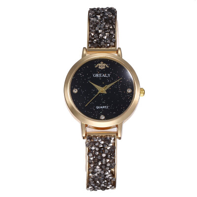 

Explosion models hot ladies set watch starry fashion bracelet bracelet quartz watch female models