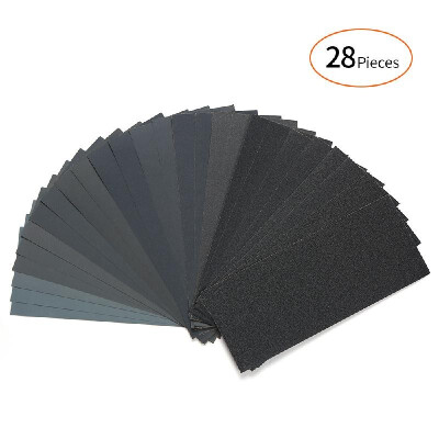 

LANHU 120 to 3000 Assorted Grit DryWet Sandpaper for Wood Furniture Finishing Metal Sanding&Automotive Polishing 936 Inch 2