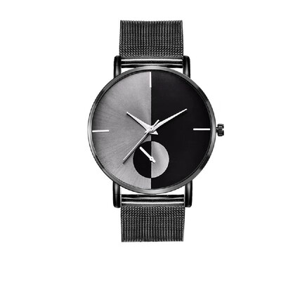 

Fashion Simple Sports Quartz Watch Elegant Metal Mesh Watchband Wrist Watch Exquisite Business Alloy Watch