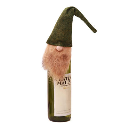 

Old Man Faceless Doll Wine Bottle Cover for Christmas Xmas Home Party Decor