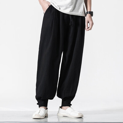 

Tailored Mens Summer New Style Harrens Baggy Wide-Legged Pants Fashion Comfortable Pant