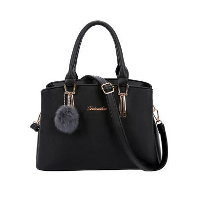 

Large Capacity Women Pompom Sling Bag PU Leather Handbag Girl Shoulder Bags