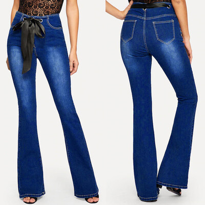 

Tailored Women Elasticated High Waist Shorts Ladies Denim Paperbag Short Pant Witn Belt