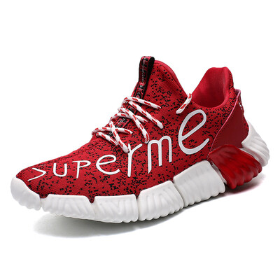 

Mens shoes wear-resistant non-slip sneakers knitted breathable mesh shoes fashion lightweight running shoes