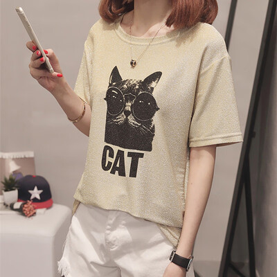 

JOY OF JOY Jingdong Womens 2019 New Korean Ins Loose T-Shirt Womens Short Sleeve Summer Bottoming Shirt T-Shirt Top Womens Tide JWTD191763 Yellow