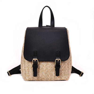 

Fashion Straw Woven Backpack Women Back Pack Summer Teenage Girl Quality Backpacks Travel Bags Girls Mini Backpack