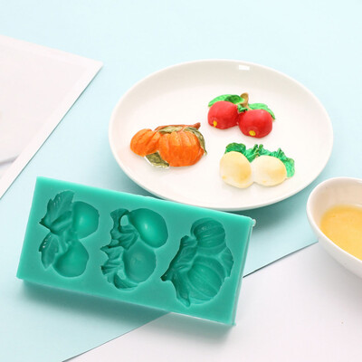

Toponeto Vegetables Fruits Fondant Cake Silicone Molds Soap Chocolate Baking Moulds