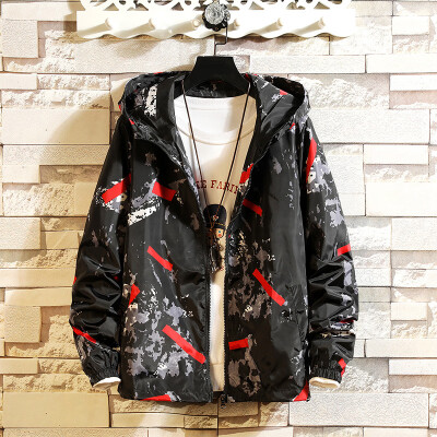 

Mens Loose Camo Hoodie Hooded Sweatshirts Coats Jackets Sports Zipper Outwear