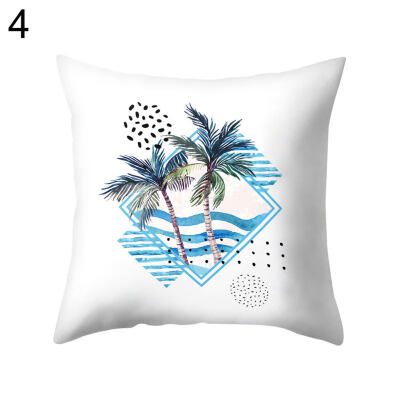 

Coconut Tree Monstera Leaf Throw Pillow Case Cushion Cover Sofa Bedding Articles