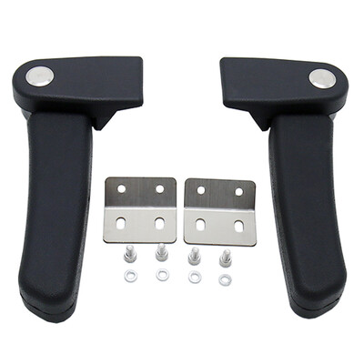 

Motorcycle Rear Tail Case Box Seat Armrest Grip Black 1 Pair For R1200GS