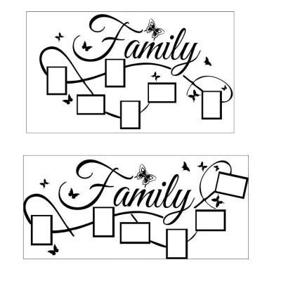 

Gobestart Family Photo Frame Wall Sticker Mural Artist Home Decoration