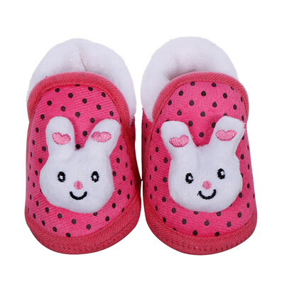

Rabbit Baby Infant Girls Shoes Newborn Slip-on Fleece Boots Prewalker Cribber Sneaker Loafer