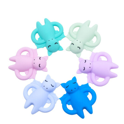 

FDA Approved BPA Free Dragon Shape Infant Kid Baby Silicone Chew Necklace Teething Sensory ToyPendants Baby Teether