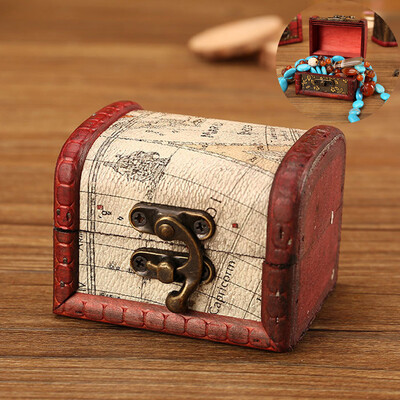 

Gobestart Jewelry Box Vintage Wood Handmade Box With Mini Metal Lock For Storing Jewelry Treasure Pearl