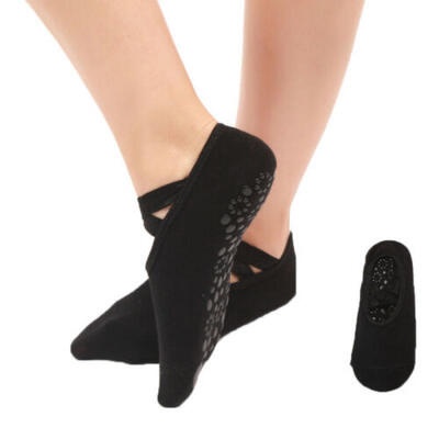 

1 Pair Women Non-Slip Yoga Socks With Grip for Pilates Ballet Dance Gym Exercise
