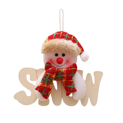 

Gobestart Christmas Ornaments Gift Santa Claus Snowman Tree Toy Doll Hang Decorations