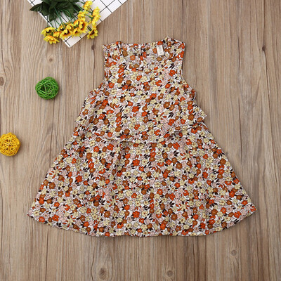 

Sweet Kids Toddler Baby Girls Princess Dress Floral Pageant Party Tutu Dress New