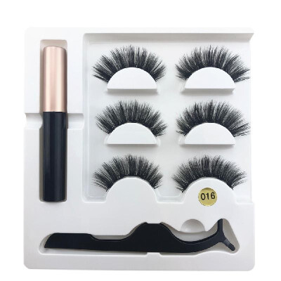 

Magnetic False Eyelashes Set with Applicator Eyelashes Mascara 3D Black Dual Magnetic Fake Lashes for Eyelashes Extension Reusable