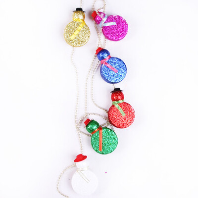 

Christmas Decoration Snowman Chain String Bell Chain Tree Hanging Decoration