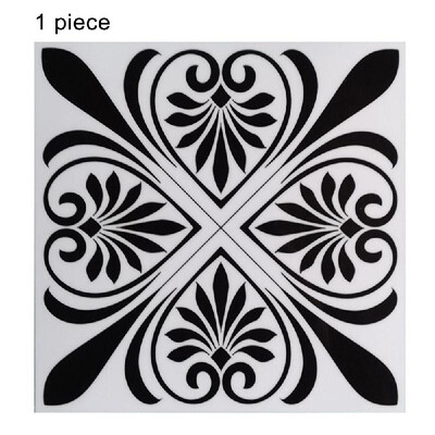 

1PC Self Adhesive Retro Tile Stickers Waterproof PVC Removable Wall Stickers Decals for Kitchen Bathroom Home Tidy Protection