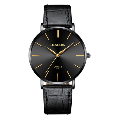 

Gobestart Luxury Quartz Sport Military Stainless Steel Dial Leather Band Wrist Watch